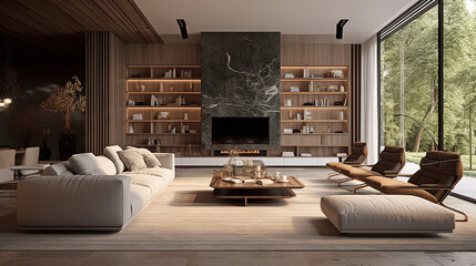 interior modern living room concept 