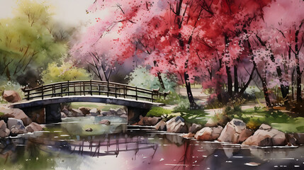 bridge over the river