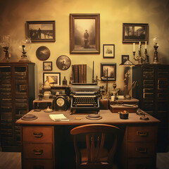 old typewriter office
