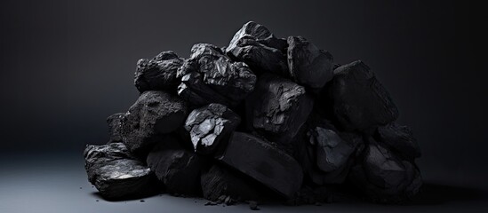 A heap of coal resting on top of another heap of coal