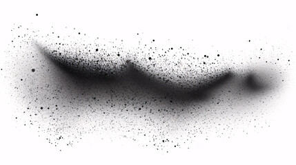 A gradient of dotwork charcoal, stippled sand, and black dot-textured splashes isolated on a white backdrop.