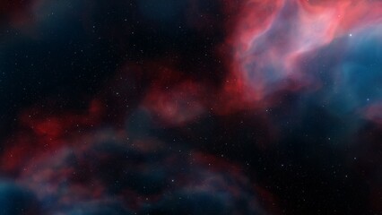 Deep space nebula with stars. Bright and vibrant Multicolor Starfield Infinite space outer space background with nebulas and stars. Star clusters, nebula outer space background 3d render
 - obrazy, fototapety, plakaty