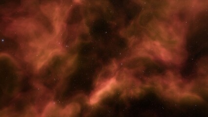 Naklejka premium Deep space nebula with stars. Bright and vibrant Multicolor Starfield Infinite space outer space background with nebulas and stars. Star clusters, nebula outer space background 3d render 