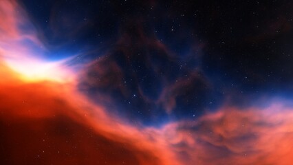 Space nebula, for use with projects on science, research, and education. Illustration
