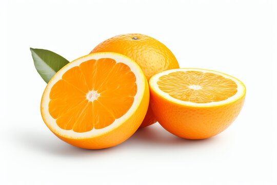 a close up of oranges