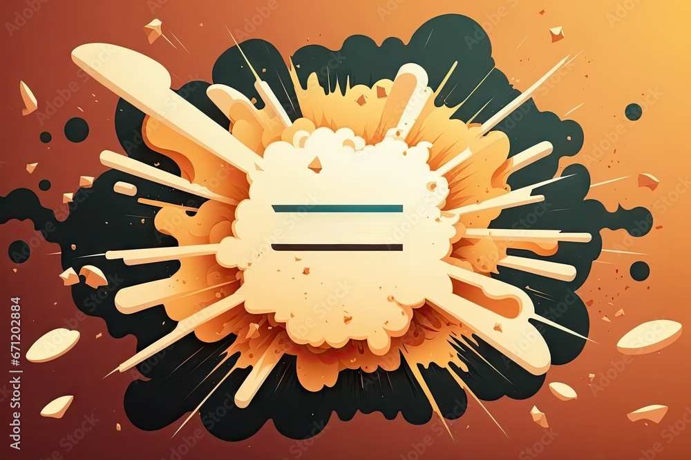 Poster grunge explosion background with space for your text