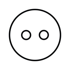 Fototapeta premium Shirt button icon design, illustration design