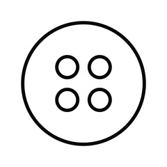 Fototapeta premium Shirt button icon design, illustration design