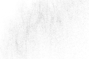 Distressed black texture. Dark grainy texture on white background. Dust overlay textured. Grain noise particles. Rusted white effect. Grunge design elements. Vector illustration.  