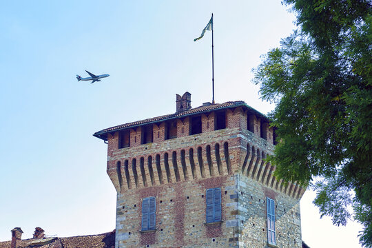 SOMMA LOMBARDO, VARESE ITALY, CASTLE VISCONTI DI SAN VITO