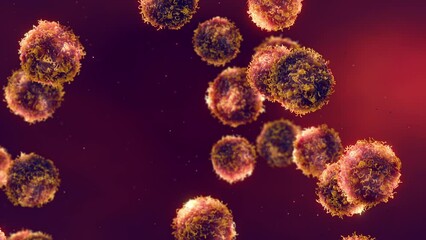 Cancer cells inside organism. Cancer metastasis is the spread of malignant cells to distant organs and tissues	
