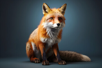 Obraz premium red fox isolated