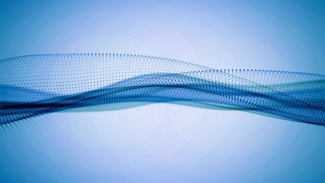 glowing particle wave abstract background