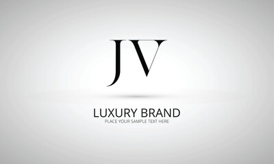 JV J jv initial logo | initial based abstract modern minimal creative logo, vector template image. luxury logotype logo, real estate homie logo. typography logo. initials logo - obrazy, fototapety, plakaty