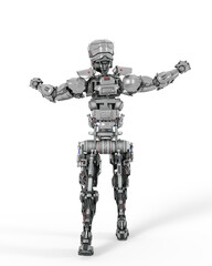 master robot is angry on rear view