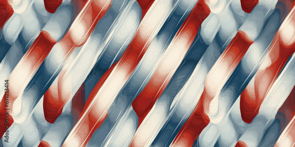 Poster An eye-catching abstract pattern featuring vibrant shades of red, white, and blue. Perfect for adding a modern touch to any design or project.