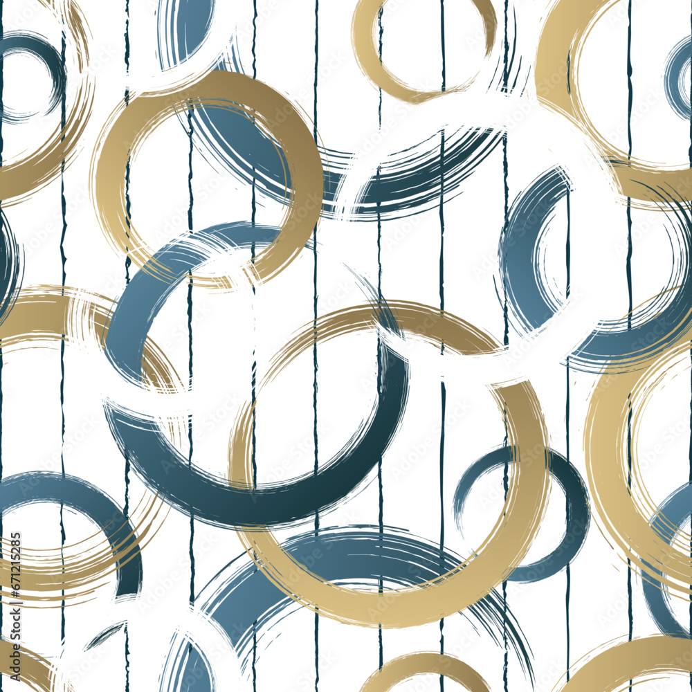 Poster abstract geometric seamless pattern. repeating geometry line background for design prints. repeated 
