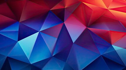 Fototapeta premium Digital abstract background tech cold and warm, blue and red