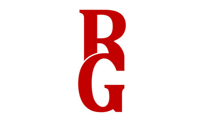 RG monogram vector logo icon