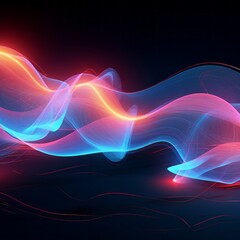 Dynamic energy lines forming an artistic background.