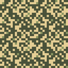 Seamless pattern abstract military or square shapes.