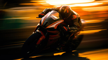 The Need for Speed: Sports Biker in Motion