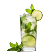 Mojito isolated on transparent or white background, png