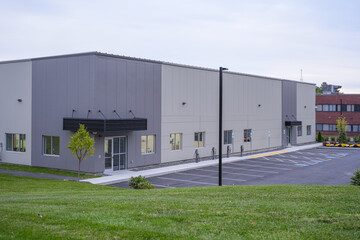 exterior of a modern factory building