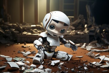 Robot Amidst Ruins: Shattered Memories.
