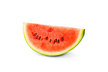 Kawałek arbuza na białym tle| Watermelon slice on the white background 