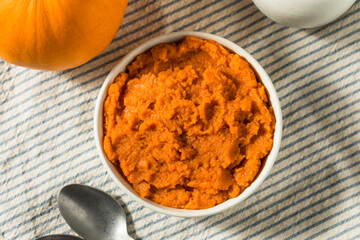 Organic Raw Orange Pumpkin Puree