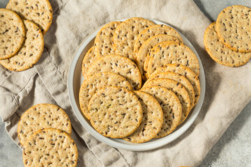 Homemade Whole Wheat Round Crackers