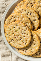 Homemade Whole Wheat Round Crackers