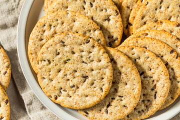 Homemade Whole Wheat Round Crackers