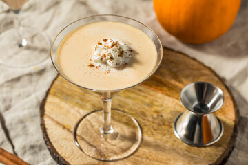 Cold Boozy Pumpkin Pie Spice Martini