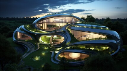 Stunning futuristic luxury eco-home