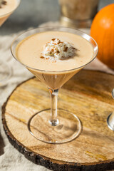 Cold Boozy Pumpkin Pie Spice Martini