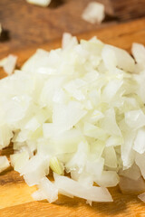 Raw Organic Yellow Diced Onions