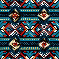 Tribal Ethnic Print Seamless Pattern