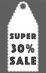 Black Friday. Linear text illustration of 