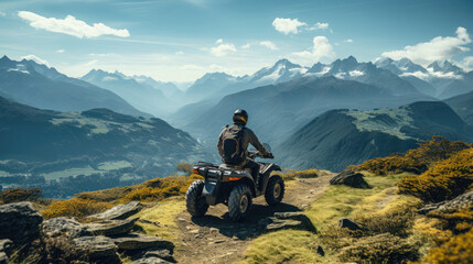 Adventure at altitude: quad bike tour through the mountains