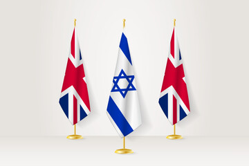 Meeting concept between Israel and United Kingdom.