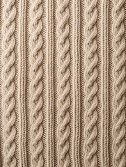 Beige textured abstract knitted background 