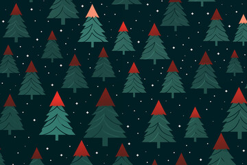 Christmas trees background