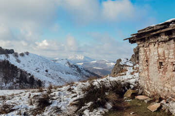 La Rhune enneig&eacute;e 