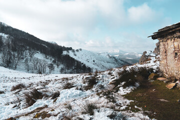 La Rhune enneig&eacute;e 