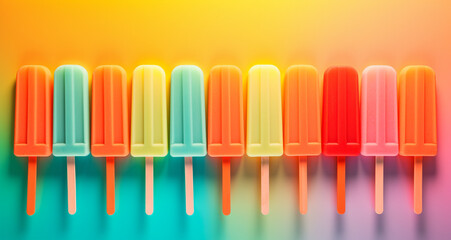 colorful popsicle color,