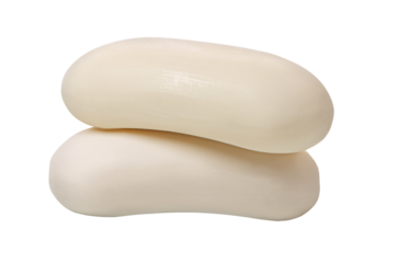 Closeup of white hygiene toilet soap
