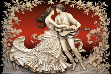 Fototapeta premium Whispering Wind Whispers - Generative AI