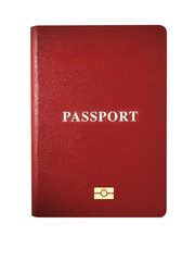 Passport isolated on transparent background. 3D illustration